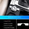 Car Multimedia Button Trim Cover Decoration Sticker for Mercedes Benz C E Class W204 CLS GLK C180 E260 2007-2017