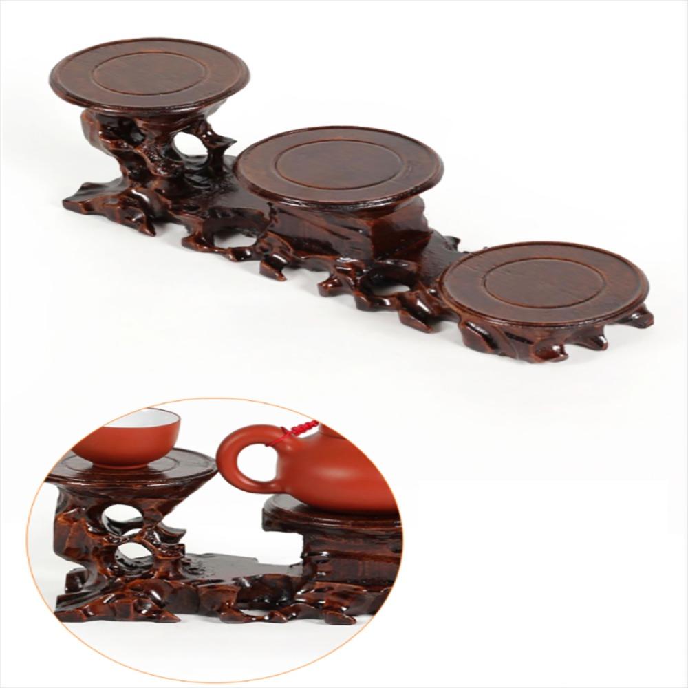 Statues Stone Pedestal Display Vintage Teapot Cup Vase Base Display Stand Serving Tray Display Base