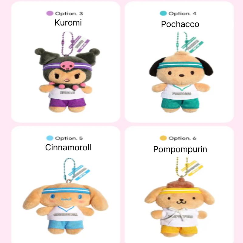 Sanrio Keyring Hello kitty/My Melody/Kuromi/Pochacco/Cinnamoroll/Pompompurin/Hangyodon