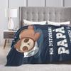 Soft Warm Blanket Travel Office Grandpa Tv Sleeping Throw Blanket  Flannel Bedspread For Couch Bed Fluffy Sofa Bed Cover