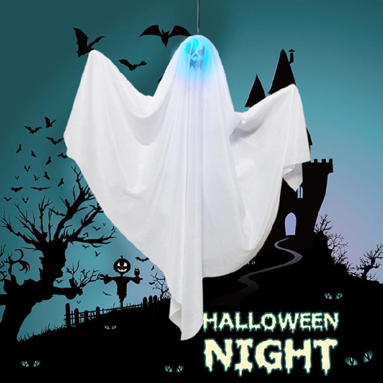 Ghostly Halloween Hanging Decor Light Up Ghost for Haunted House Decoration
