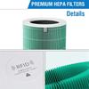 Pakaitinis Hepa filtras, skirtas Xiaomi Mi Mijia Air Purifier Pro H aktyvintosios anglies filtras žalias