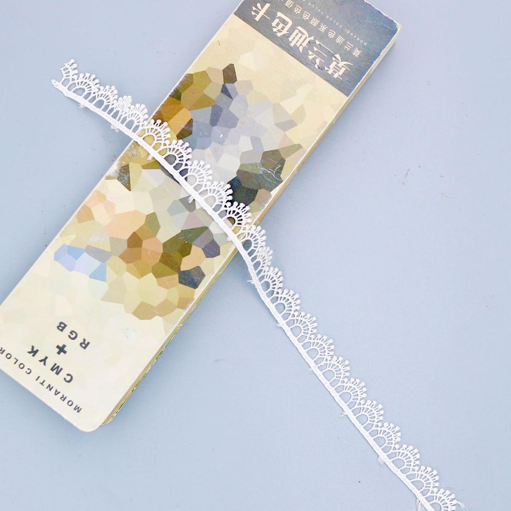 Polyester Light Embroidered Lace, Skirt Decoration, Headband, Neck Decoration, White Water-Soluble Handbook, Lace Lace Accessories