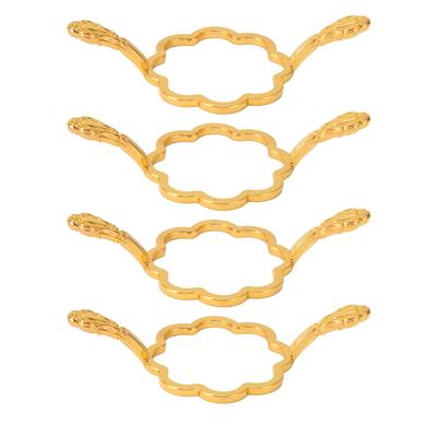 4 Stück Wachssiegelformen DIY Rostschutz Einfache Bedienung Wachssiegelstempelringe für Bastelarbeiten