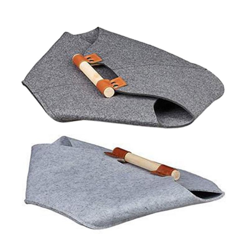 Contemporary Felt Wood Storage Bag Large Capacity Firewood Carriers Essential for Warm Fireplaces and Outdoor Activities