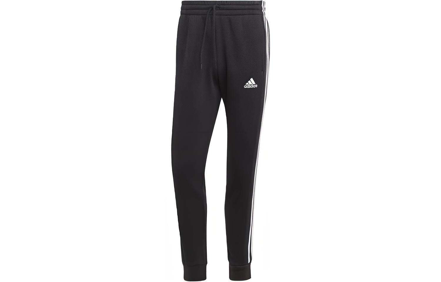 Adidas Free Shipping With AdiClub Essentials Fleece 3-Stripes Tapered Cuff Pants IB4030 XXL