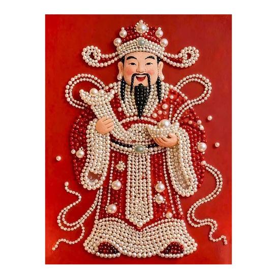 Kit de Pintura com Pérolas de Plástico para Adultos DIY Arte 3D com Pérolas Artesanato Pérolas de Plástico Tela Pré-Impressa Conjunto para Decoração de Casa Amantes de Artesanato