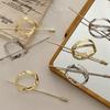 NAKANOYA Majeste Metal Alloy Hair Stick Pin Geometric Square Shiny AMMJ3 (11:SL:Silver)