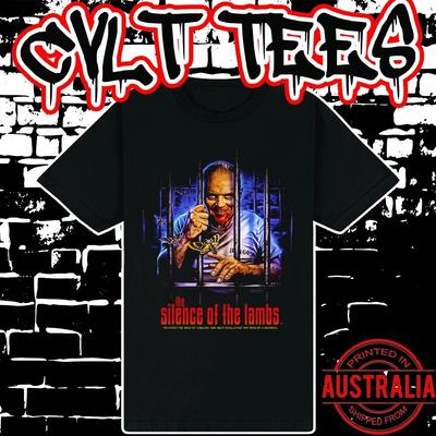 Men's and Women's T-shirts The Silence of the Lambs Movie Shirt ~ Premium Black Gildan Cotton Tee