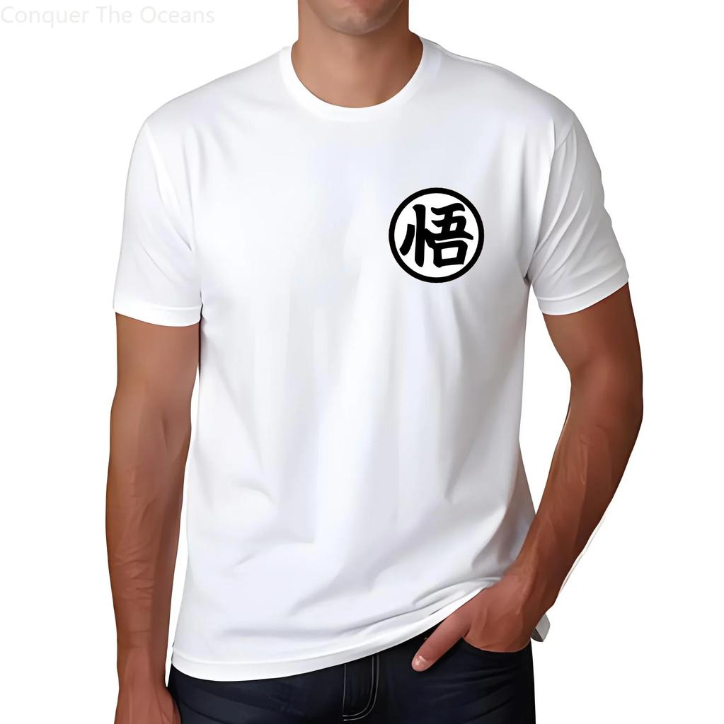 Anime Cosplay bavlna Pánské tričko Pánské Goku potisk Krátký rukáv Tričko Letní ležérní tričko Streetwear Mikina Dámské oblečení