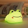 Frog Night Light USB Rechargeable Silicone Bedside Lamp With Touch Control For Kids Room And Home Decor Perfect Gift