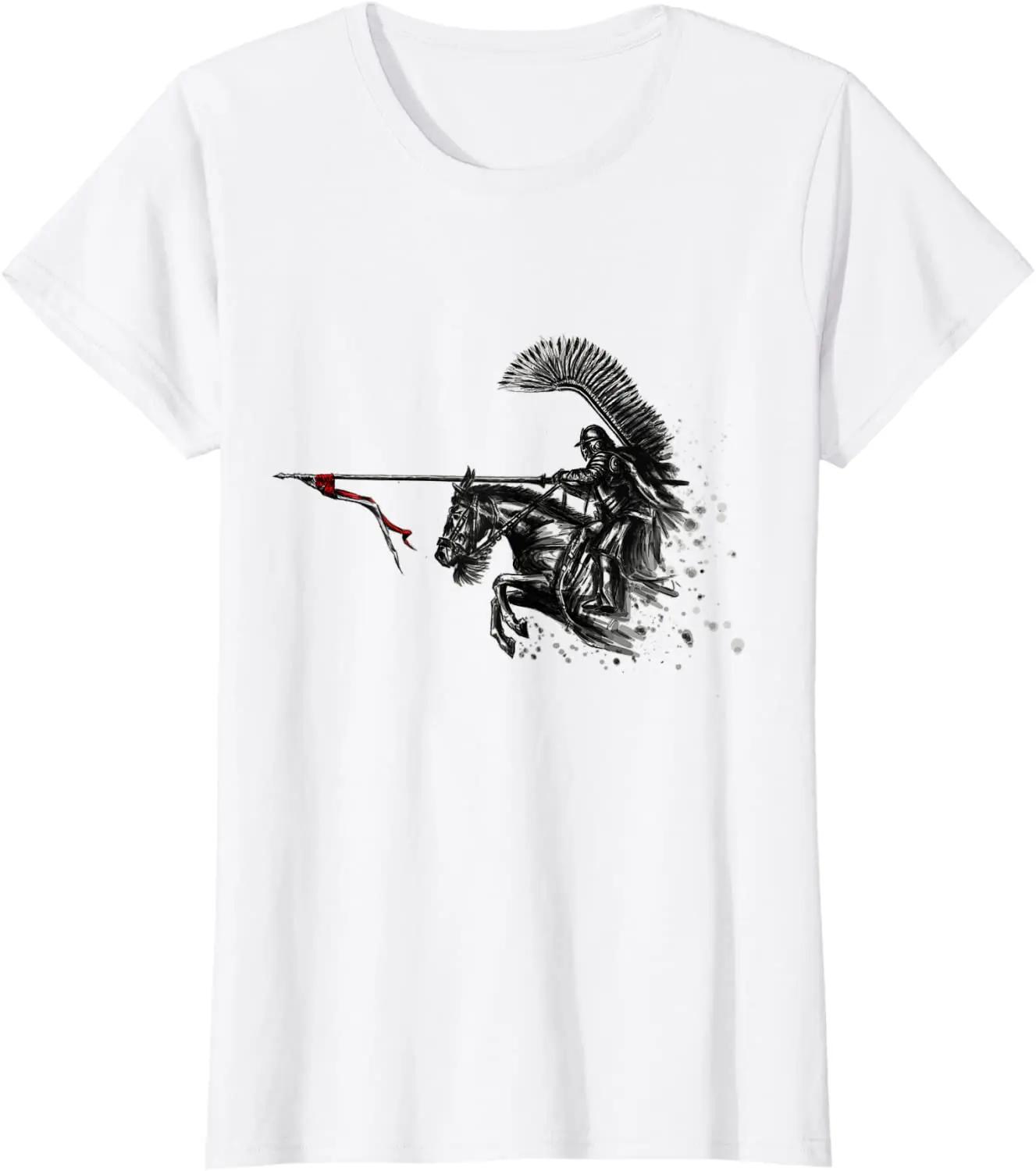Polish Winged Hussar Cavalry TShirt 100 Cotton ONeck Short Sleeve Summer Casual Unisexs Tshirt Streetwear S