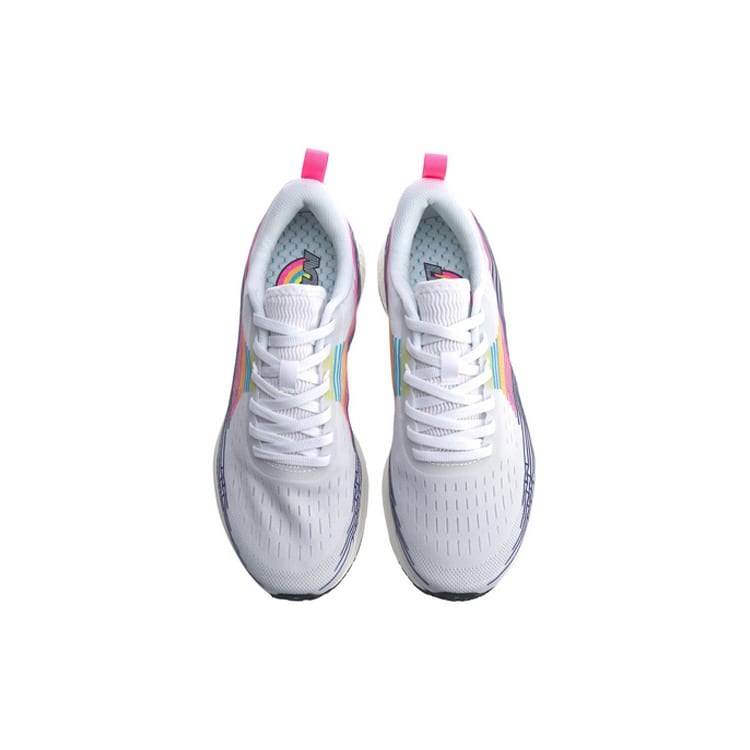 Chaussures de course basses Li Ning Red Hare 4 pour femmes Blanc Multicolore ARBP046-13