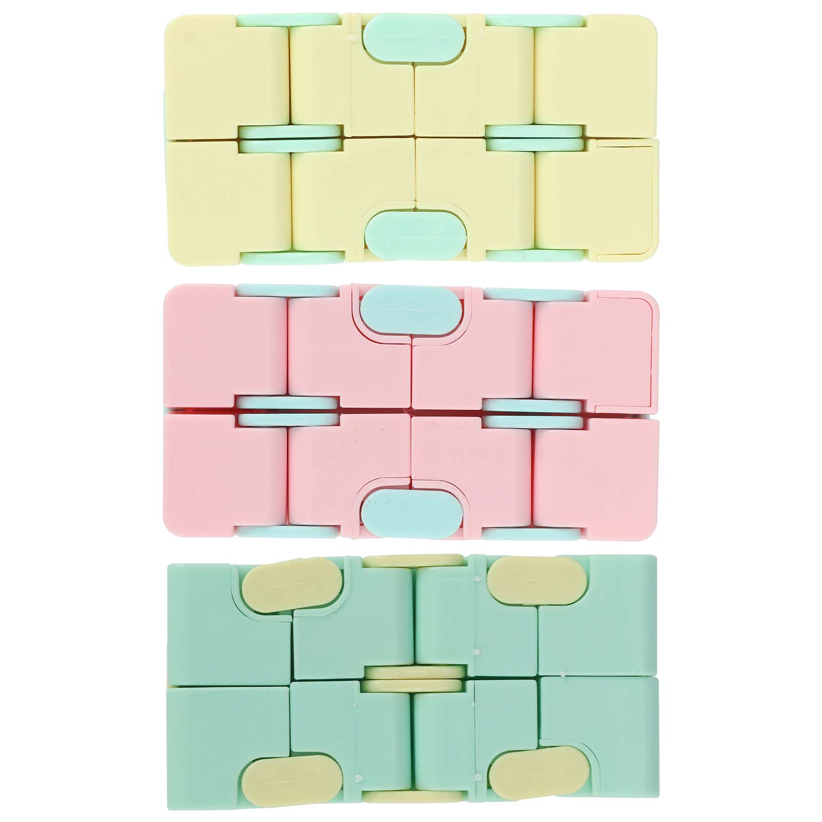 

3 шт. Пластиковый бесконечный куб матовая декомпрессионная игрушка для взрослых детей офиса домашнего хозяйства игры