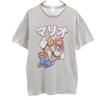 Mario Short Sleeve T-shirt L Gray Men's Used