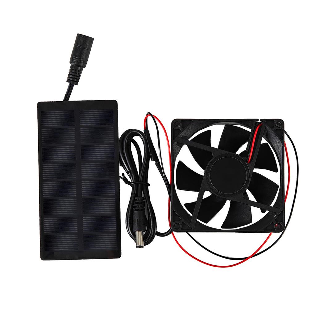 Solar Camping Fan, 3000 RPM IP65 Water Proof   Solar Panel Fan Kit for Homes RVs Greenhouses