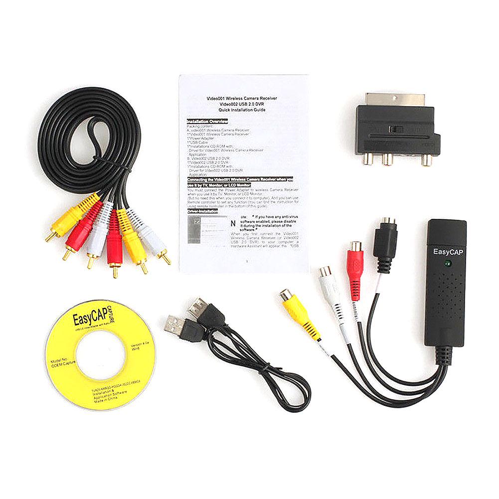 Cavo Duttek Da USB 2.0 A 2 RCA Maschio – 1,5 M, Per Videocamere, TV E PC, Adattatore AV Audio/video