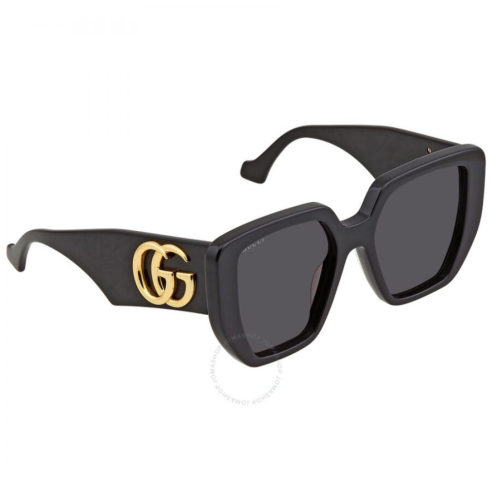 Gucci Grey Geometric Ladies Sunglasses Gg0956s 003 54