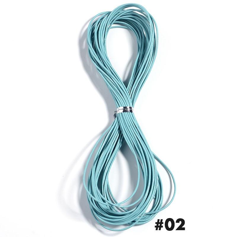 10 Yards 1,5 mm Rundes Rindsleder-Schnur Schmuck Handgemachtes Armband Material Für Schmuckherstellung Zubehör Bastelschnüre