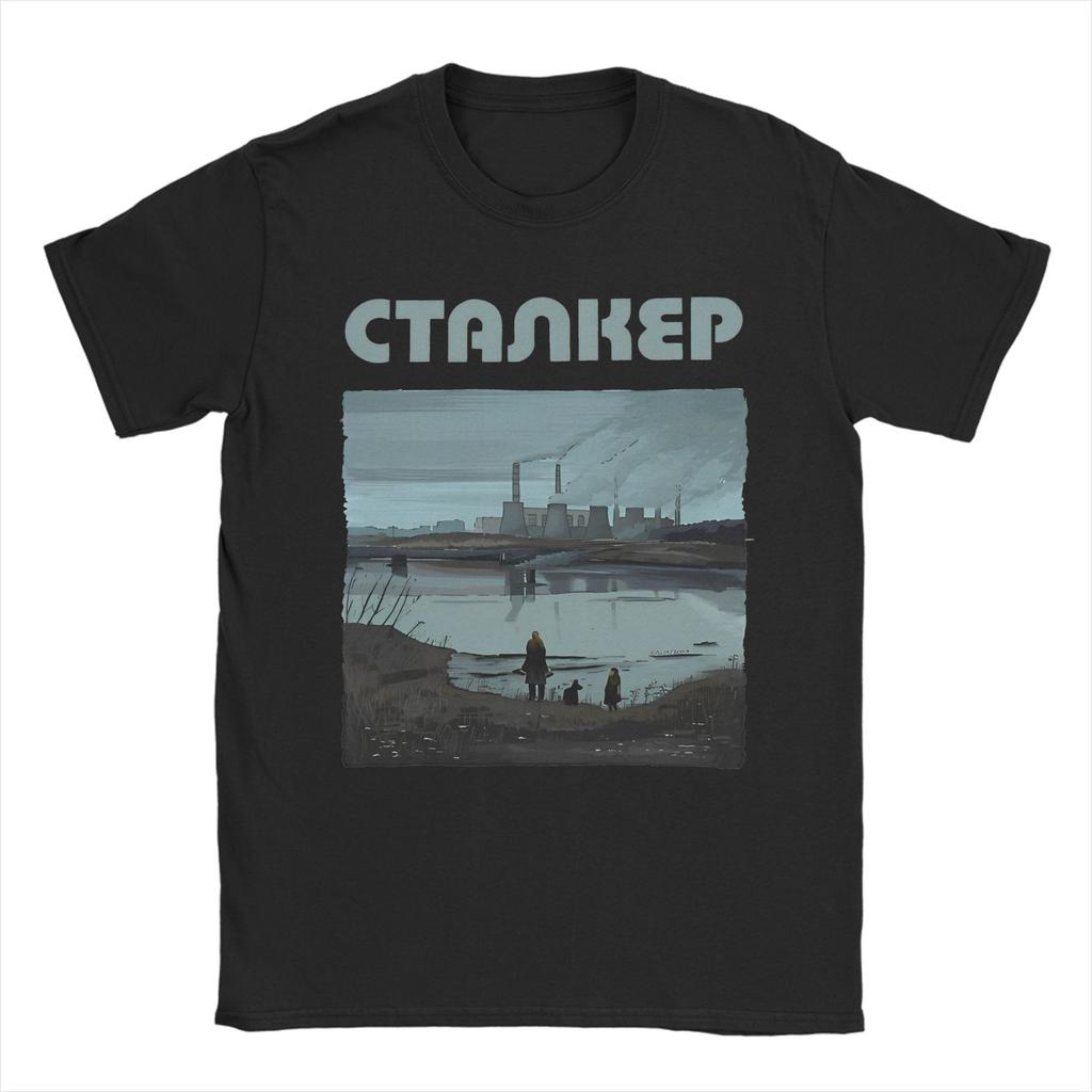 Originelles Fisch Aus dem Wasser T-Shirt Für Unisex Damen Rundhals Kurzarm Oberteile Stalker 2 Baumwolle Sommer Oberteile Hemden