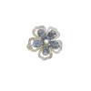 Zircon Flower High-End Brooch Women'S High-End Brooch Design Sense Niche Pin Women'S Luxury Temperament Exquisite Accessories