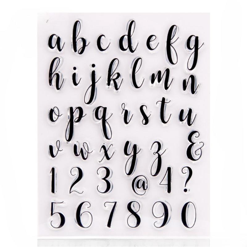 Transparent Seal DIY Hand Account Transparent Silicone Seal Rubber Stamp, Letters