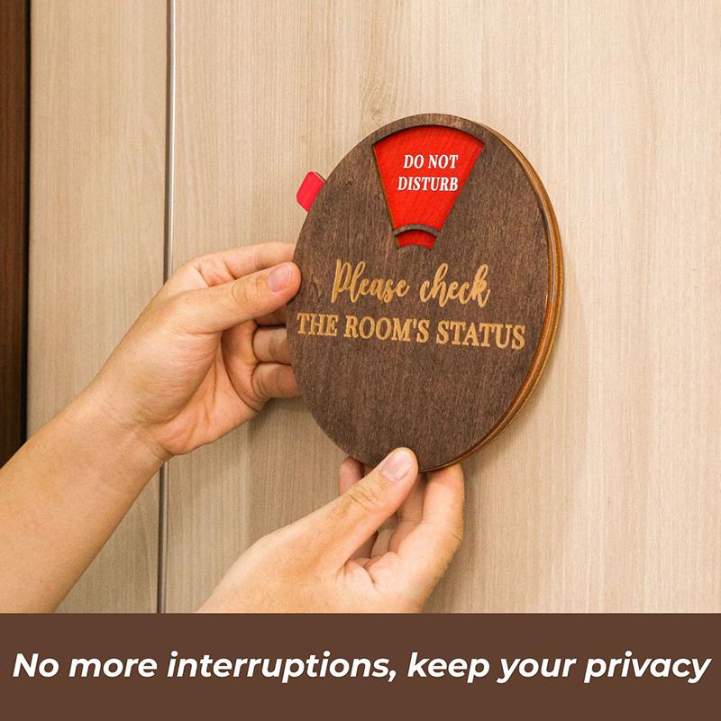  Interesting Do Not Disturb Office Door Hanging Sign Home Model Rotatable Door Sign Wooden Decoration