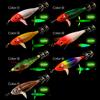 Luminous Squid Jig Lure Artificial Bait Squid Fishing Wood Shrimp Cuttlefish Octopus Noctilucent Jig Wood Shrimp For Sea Fishing