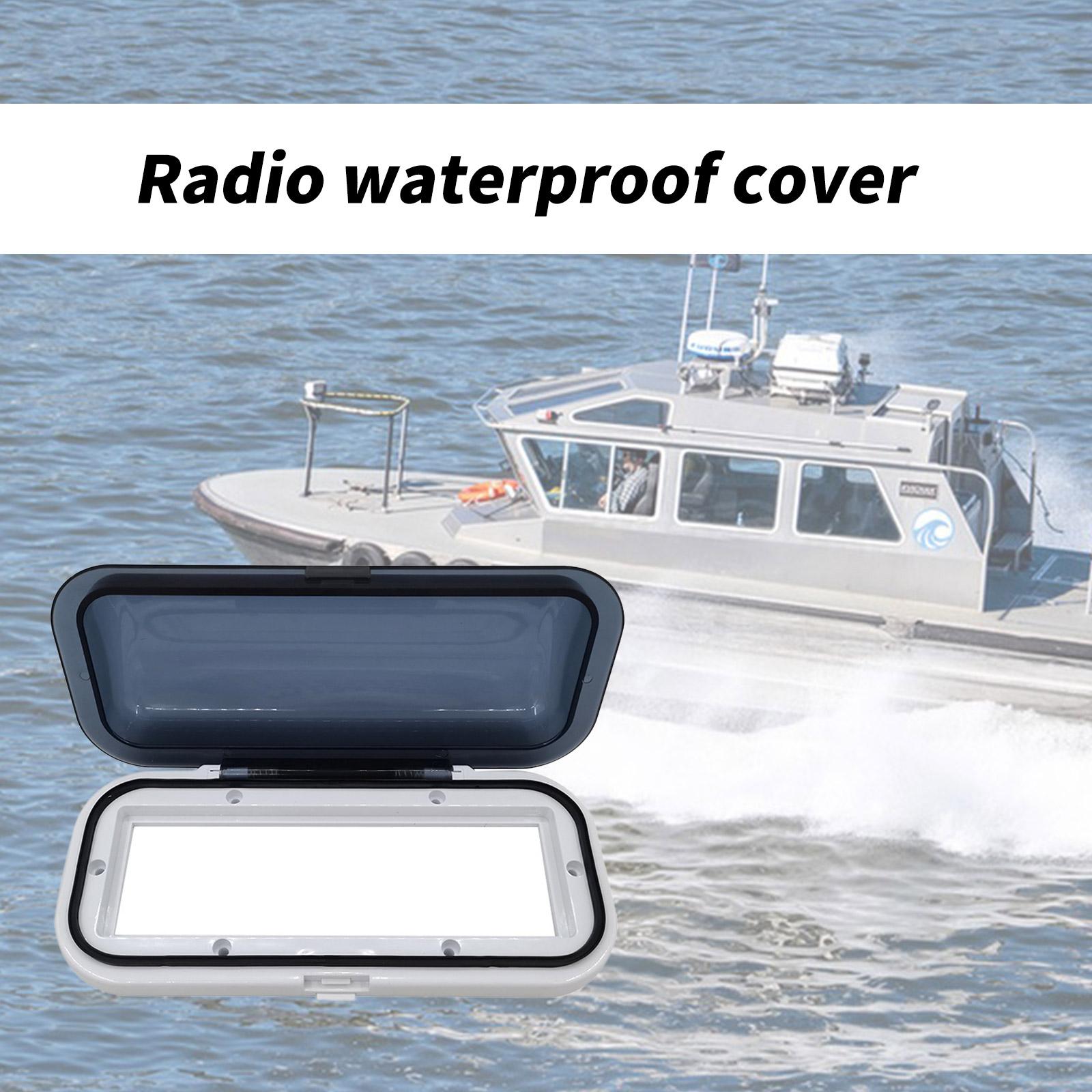 

Weatherproof Boat Radio Protectors Shield Housing With Spring Release Mechanism Fits Standard 9x4.1x1.92 Inch Dashboards 1