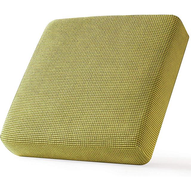 

Жаккардовый толстый чехол для диванной подушки, эластичный моющийся съемный однотонный флисовый чехол для углового дивана, чехол для гостиной Normal Size1(S)-1pc зелёный