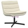 Swivel Chair Cream 63 x 75 x 76 cm PU