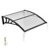VEVOR Awnings for Door Entrance, 38 X 40 In, Exterior Front Door Window Awnings with Drainage & ABS Bracket, Rain Snow Sun Protection