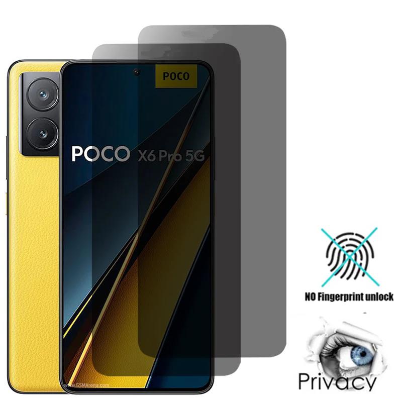 3 pçs filme de hidrogel de privacidade para xiaomi poco x6 pro x5 x3 nfc x4 gt anti espião protetor de tela f6 f5 f4 f3 m5s m3 m4
