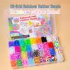 36-Grid Loom Kit: 1600 Rainbow Bands & Weaving Tools for DIY Educational Children's Bracelet Crafts