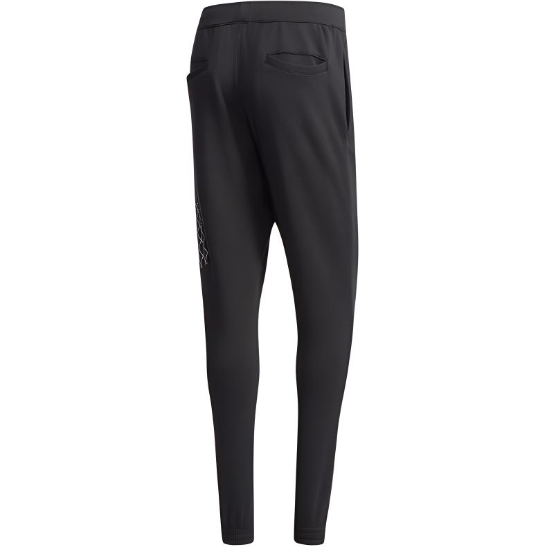 Adidas Originals Sports Lifestyle Series Moisture-Wicking Lace-Up Casual Knit Sports Pants Men Pants Black CW5170