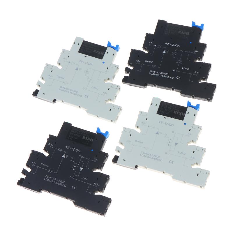 DA41F Ultra Thin Solid State Relay Module DC Control AC Din Rail Mount High Precision Control for Instrumentation Equipment