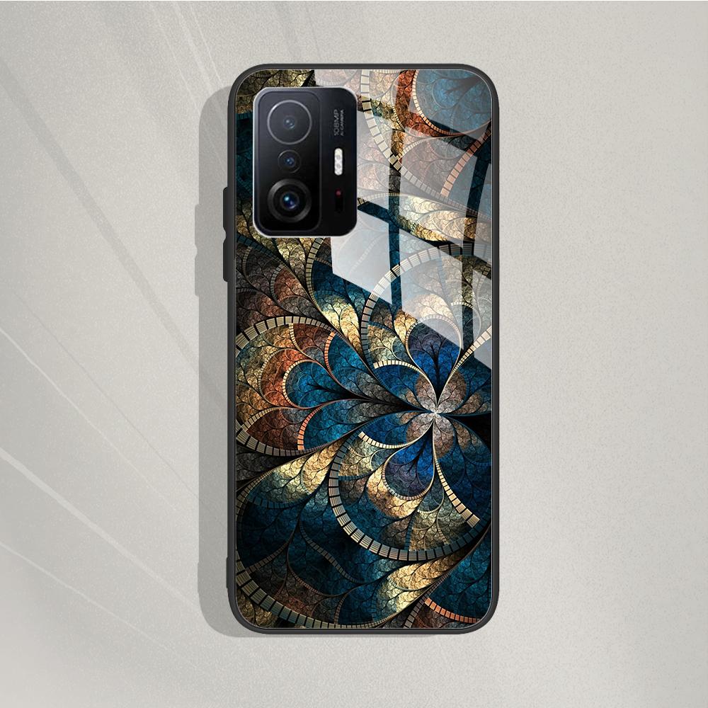 For Xiaomi 11T Pro 11T Case Fashion Tempered Glass Case Back Cover Fundas For Xiaomi 11T Pro 11T Phone Cases 11T Pro 11 T Capa