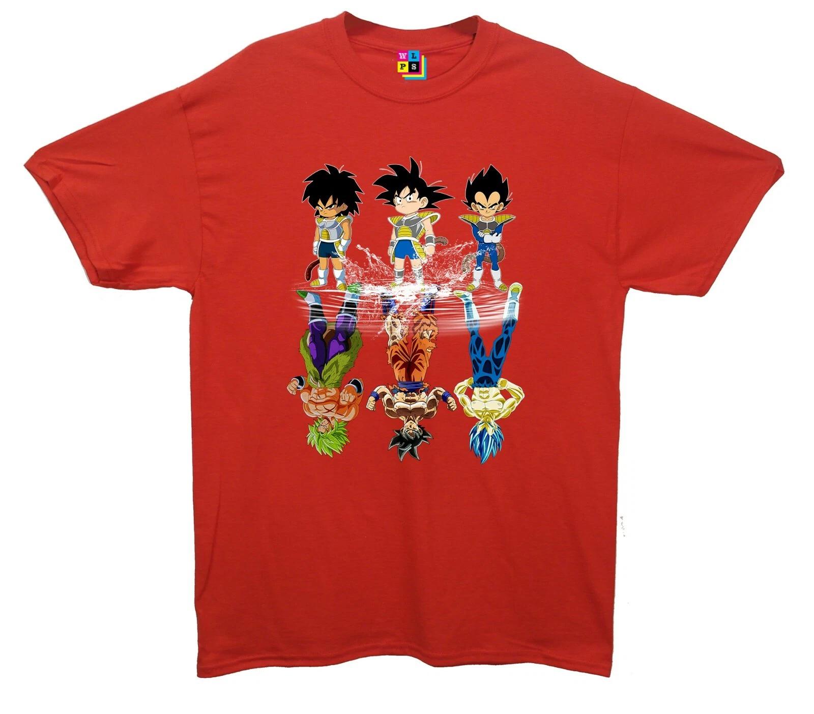 Super Saiyan Anime Dragon Ball Printed T-Shirt 2XL