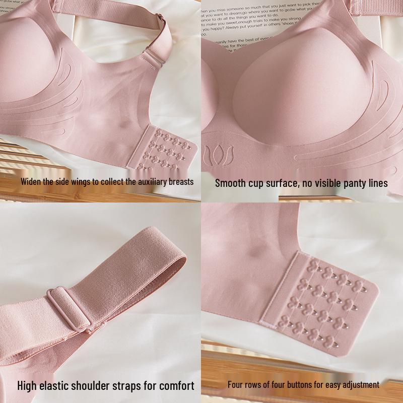 Seamless Washable Sports Bra: One-Piece, Thin Style, Beautiful Back Design, Large Chest Minimizer