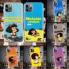 Mafalda Cartoon Soft Phone Case For IPhone 18 11 17 Air 16E 16 Pro Max 15 + 14 Plus 13 Mini 12 Apple 7 SE 8 Fundas Coque 11 17 Air