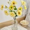 3 Head Fake Flower Bouquet Ins Style Photo Props Butterfly Peony Artificial Flower  Table Patio