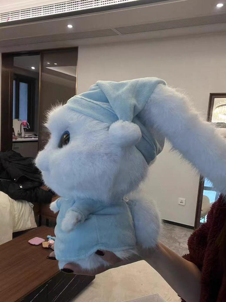 Tegneserie Langøret Kanin Sjef Plysjpute Dukke - Søt Gave til Jenter