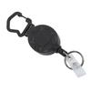 Retractable Keychain Heavy Duty 80cm Stainless Steel Wire Magnetic Retractable ID Badge Holder