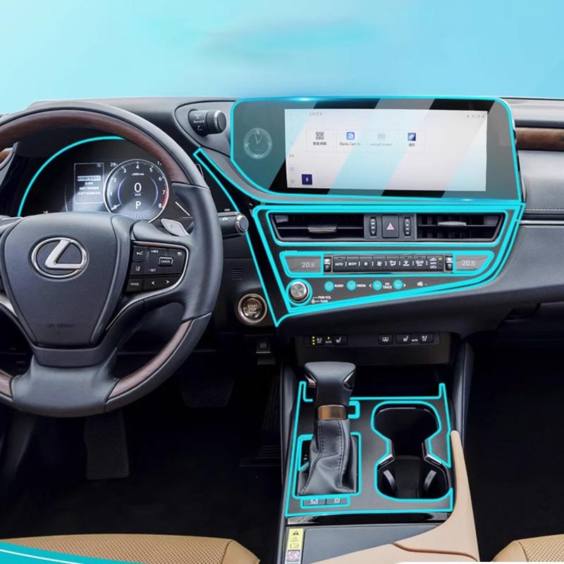 Transparente TPU-Folie für Lexus ES ES200 ES260 ES300h Auto-Innenaufkleber Konsole Armaturenbrett Schutzfolie Autozubehör