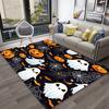 1pc Halloween Pumpkin & Pattern Area Rug - Skidproof, Stain-Resistant, Crystal Velvet, Large Size Perfect