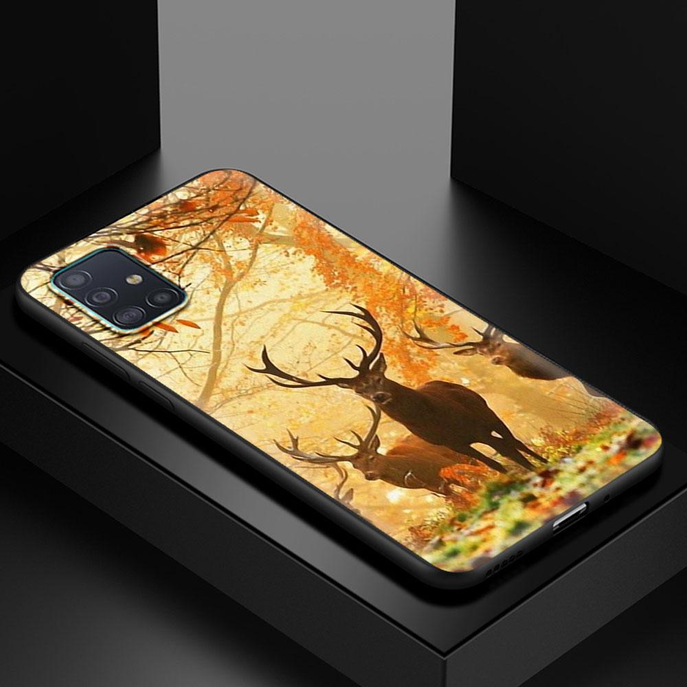 Hirschjagd Camo Handyhülle für Samsung Galaxy A51 A71 A21s A31 A41 M31 A11 M51 A12 M31s A01 A91 M11 A42 A32 5G Cover Capa