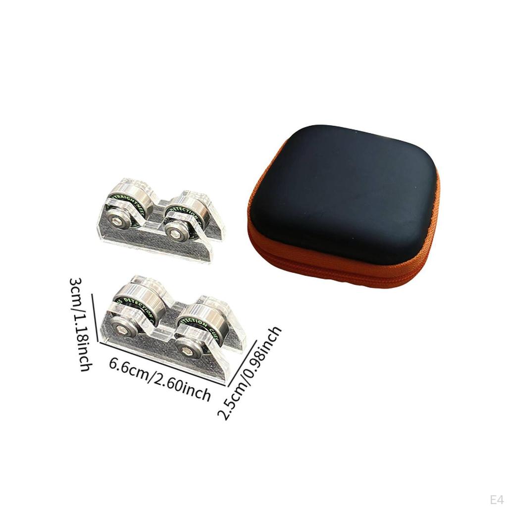 2 Pieces Billiard Straightness Checker Checking Supplies Portable Club Accessories Adults Snooker