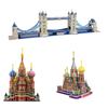 Historical Architectural Display Model Cathedral/Tower Bridge Building Set for Adults Office Home Decors Collectibles