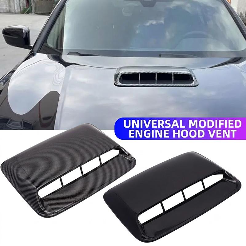 Car Air Flow Inlet Hood Scoop 1 Set Waterproof Decorative Vent Bonnet Cover Perfect for Auto Exterior Tuning DIY