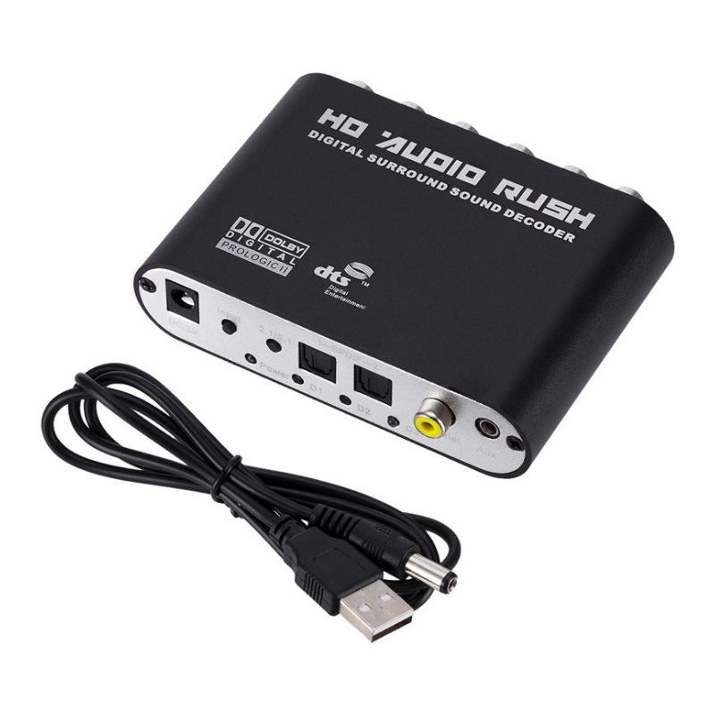 

DTS Digital Audio Converter: Optical/Coaxial to 5.1 Dolby AC-3 Input чёрный